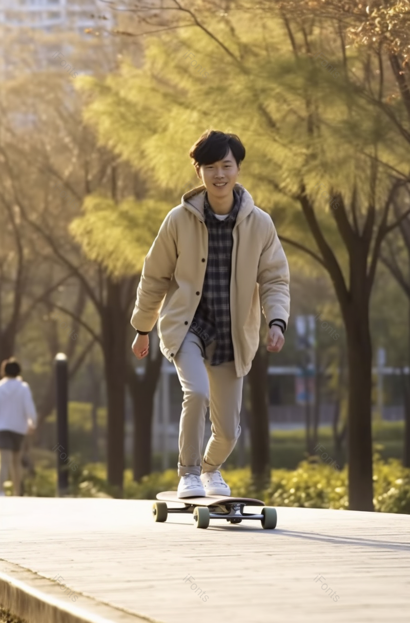 大学生在校园马路上滑滑板高清特写摄影图,高清,摄影图,摄影图片,图片大全,摄影图免费下载